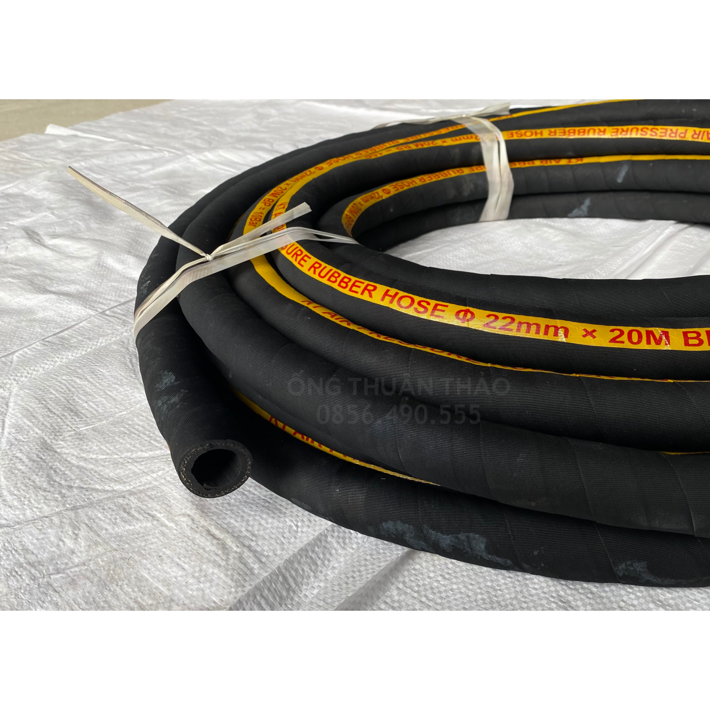 Ống Cao Su Bố Vải Phi 22mm CUỘN 20 MÉT- Hàng Nhập Khẩu - Ống Thuận Thảo