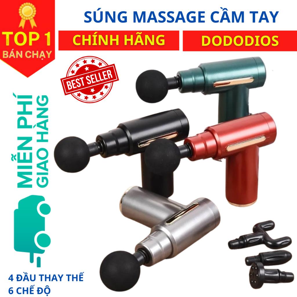 Máy massage Cầm tay dododios Cao Cấp Toàn Thân 4 đầu 6 chế độ - Cổng Sạc USB