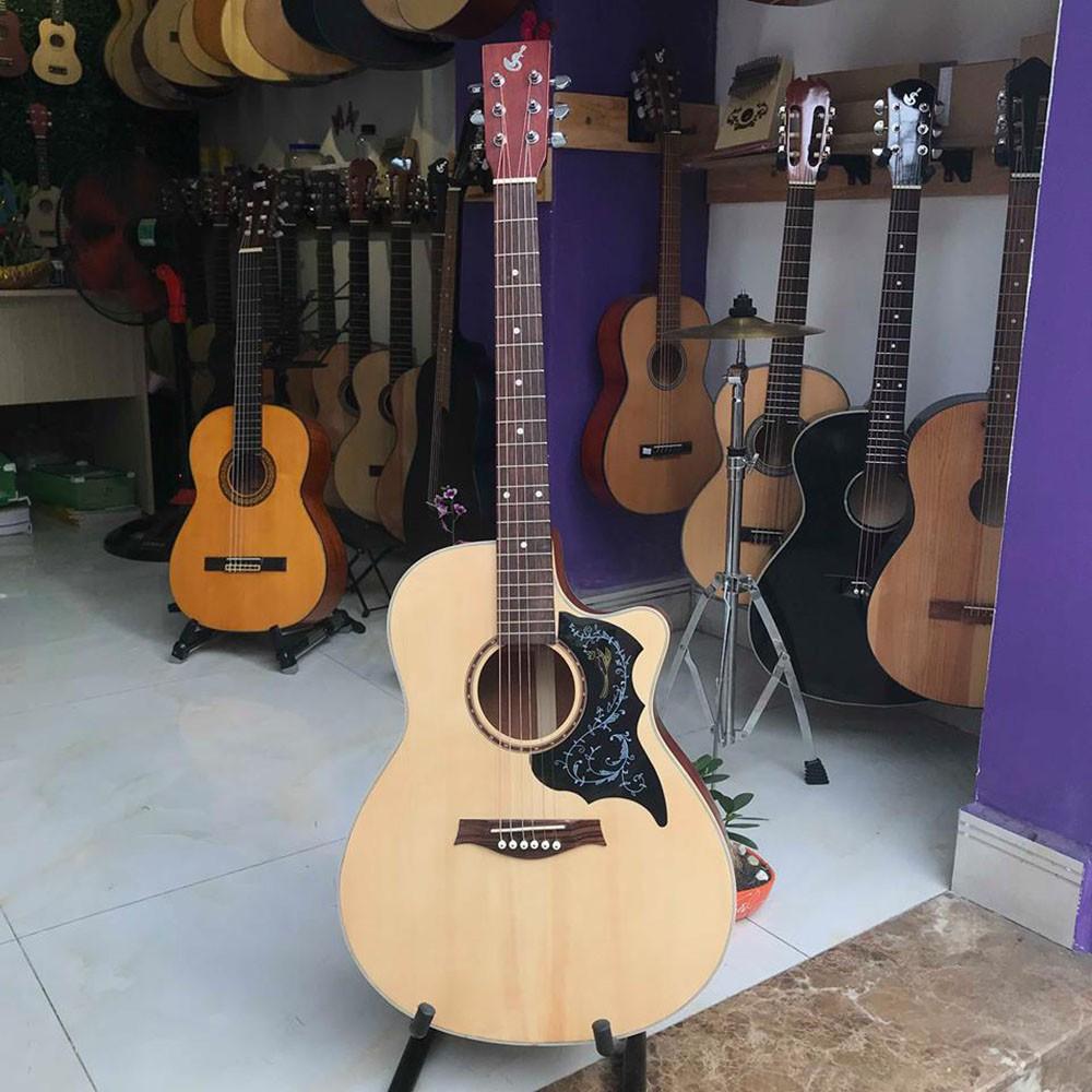 Đàn guitar acoustic SVA2 - Gỗ thịt chơi lâu dài, tặng full phụ kiện