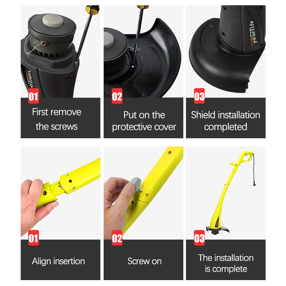 Detachable Electric Lawn Mowers Weeding Machine Weeder Garden Home Lawn Mower Lawn Trimmer