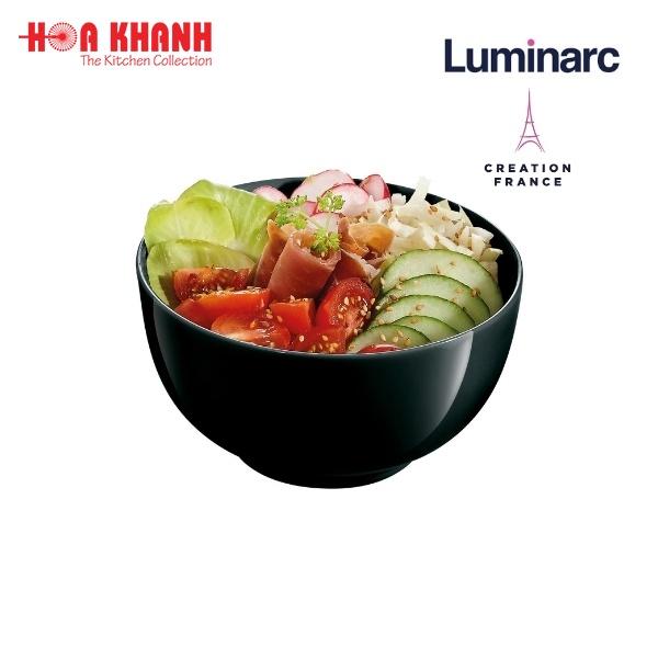 Bộ bàn ăn thủy tinh Luminarc Diwali đen 12 món - LUDIDE12M