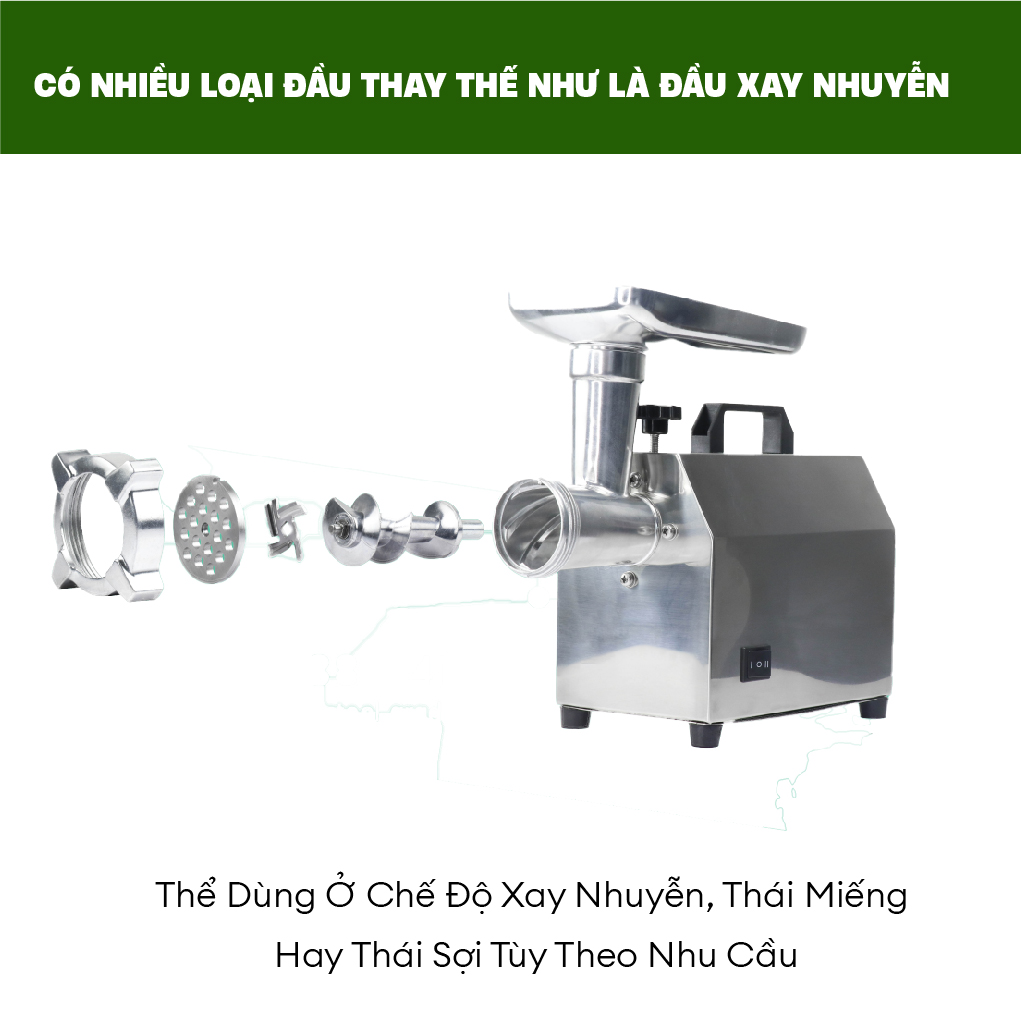 Máy Xay Thịt Công Nghiệp MGA 2 Trong 1. Máy Xay Đa Năng Công Suất 120-150kg/h. Loại Máy Đa Năng. Hàng Nhập Khẩu Thailand