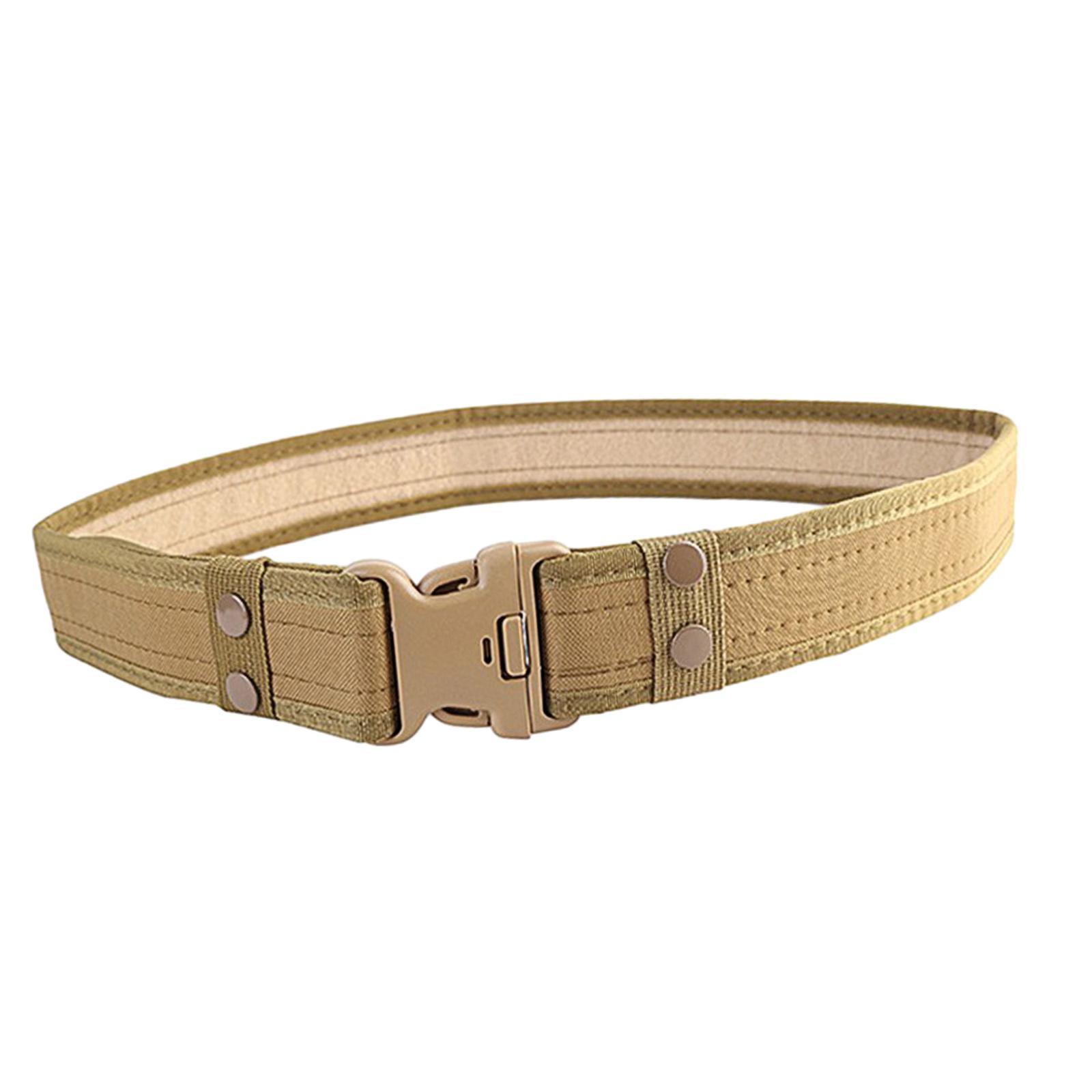Men's Outdoor Belts Wear Resistant Outer Belt Waistband with Heavy Duty Quick Release Buckle for Leisure Sport Hiking Hunting