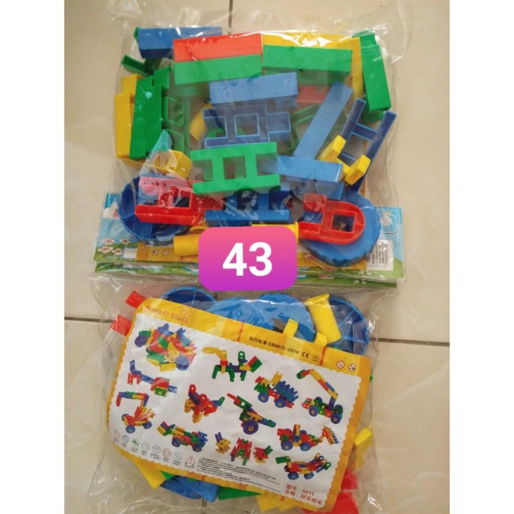 Bộ Lắp Ghép Bằng Nhựa Thông Minh Cho Bé M43-52