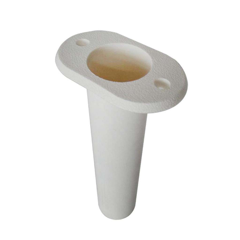 2pcs 90 Degree Flush Mount Fishing Rod Holder White Nylon
