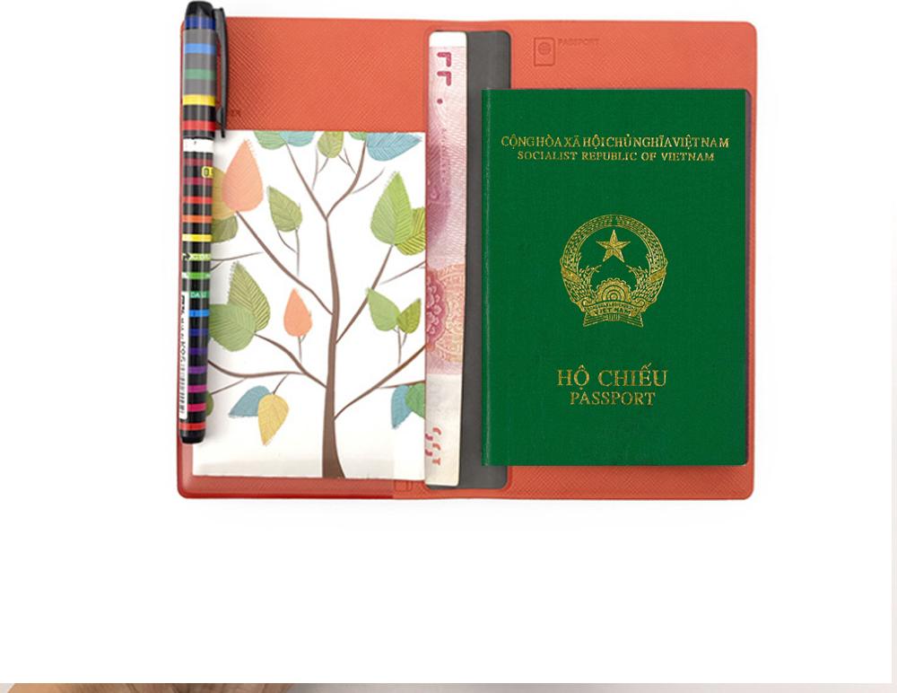 Bao da dựng sổ Hộ Chiếu/ Passport và các loại thẻ, giấy tờ AV039