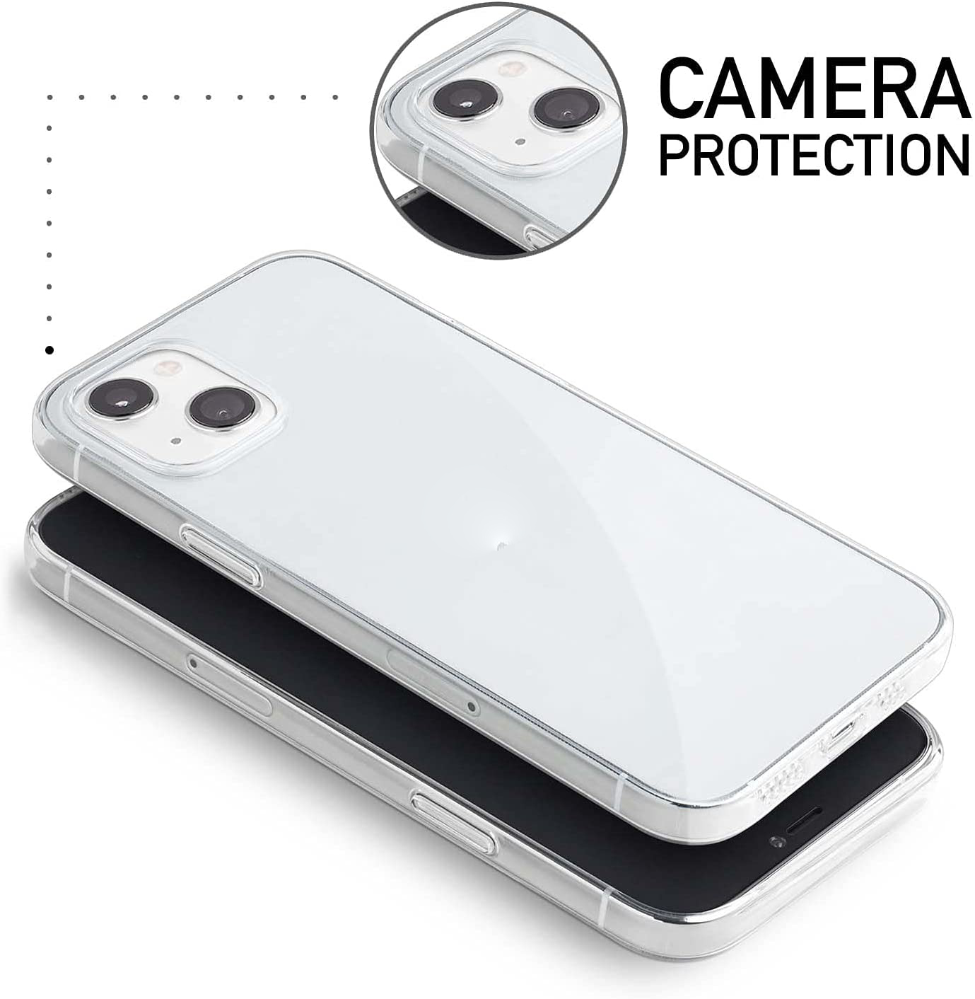 Ốp lưng silicon dẻo trong suốt cho iPhone 13 Mini hiệu Ultra Thin siêu mỏng 0.6mm - Hàng nhập khẩu