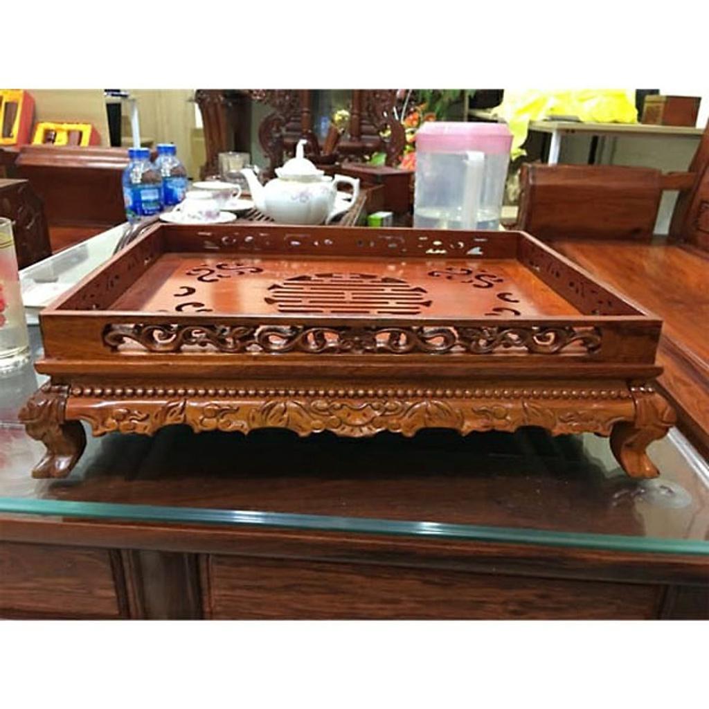Khay trà gỗ hương loại lớn , khay uống trà bằng gỗ , khay gỗ