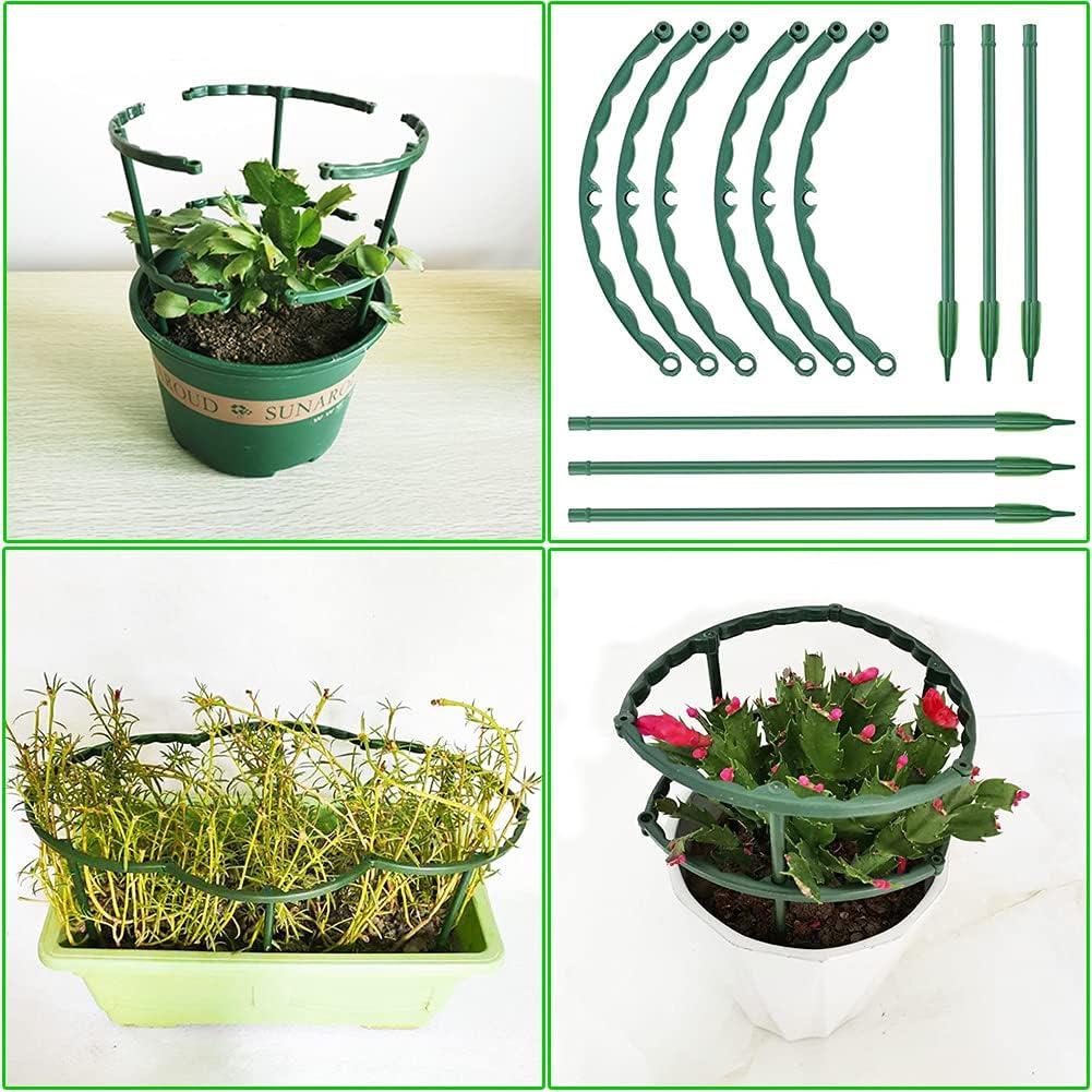 20 miếng Giá đỡ cây, Giá đỡ cây nửa hình tròn, Cọc xanh, Giá đỡ hoa và rau