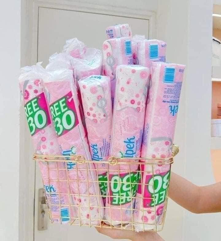 combo 3 Bông lau mặt Cotton ipek 150 MIẾNG