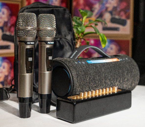 Loa Karaoke Di Động Sony SRS-XG300 Portable Karaoke Kit (1 Loa Sony SRS-XG300 + 1 Vang số Acnos MI30 + 2 micro UHF) - Hàng Chính Hãng