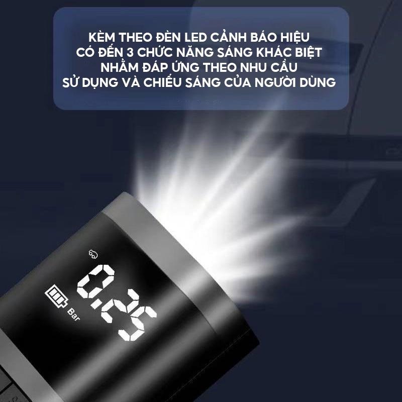 Máy Bơm Điện Mini Cầm Tay Có Dung Lượng Pin 10.000mah Có Màn Hình Led Hiển Thị Thông Số Đỉnh Của Chóp