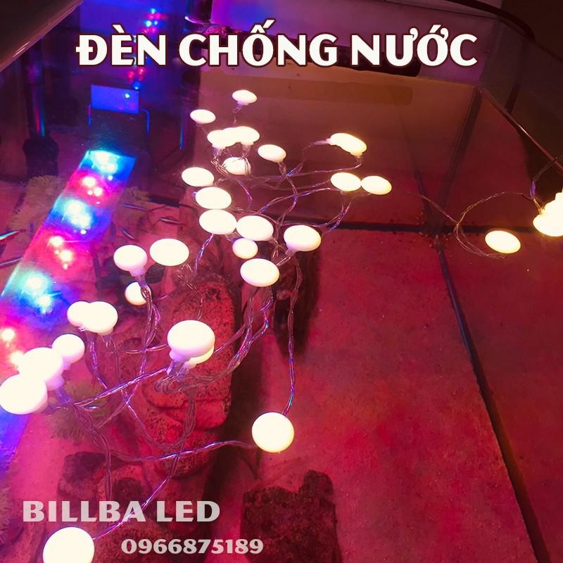 Đèn Led Dây Nháy Trang Trí Ngoài Trời Decor Phòng 6m 40 Bóng Ánh Sáng Vàng Dùng Pin Cắm Điện Chân USB