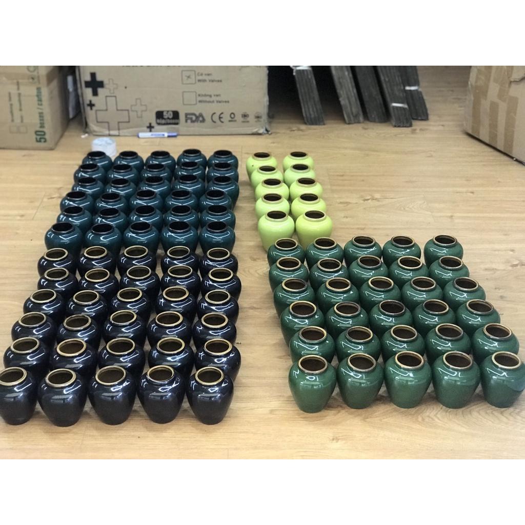 Lu uống trà sữa, lu bia gốm bát tràng, chum đủ màu