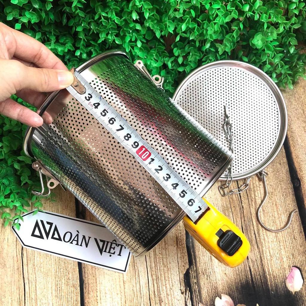 Dụng cụ Lọc Trà, Lọc Gia Vị Inox Không Gỉ Cao Cấp - Có móc treo tiện dụng