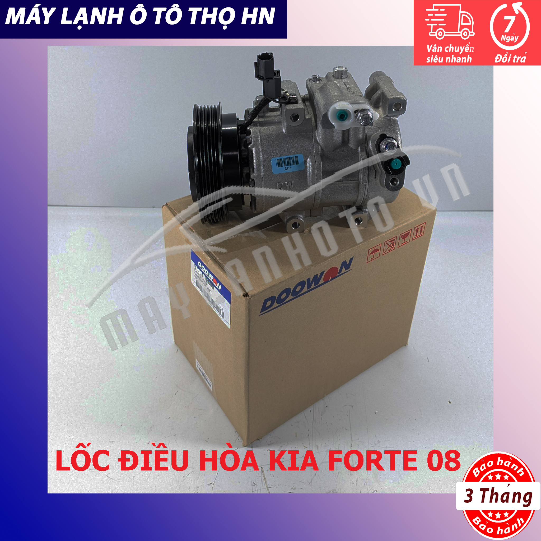 Lốc điều hòa (block,máy nén) Kia Forte 1.6/Hyundai Accent-I20 2008 2009 2010 2011 Hàn Quốc 08 09 10 11 97701-2F031/1R000