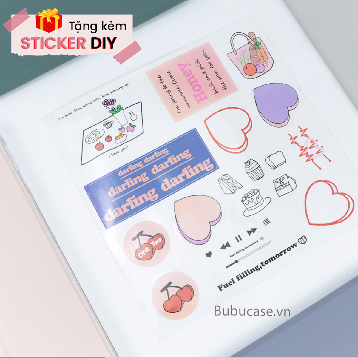 Bao Da Cho iPad Màu Pastel, Có Khay Đựng Bút, Mặt Lưng Silicone Trong Mờ - Tặng Kèm Sticker DIY Cá Tính