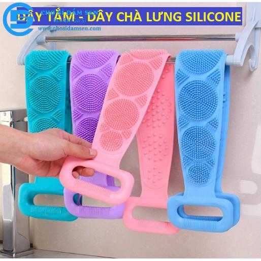 DÂY CHÀ LƯNG SILICONE TẨY TẾ BÀO CHẾT GIÚP LƯU THÔNG MÁU, DÂY TẮM CHÀ LƯNG 2 MẶT SILICONE ĐÀI LOAN