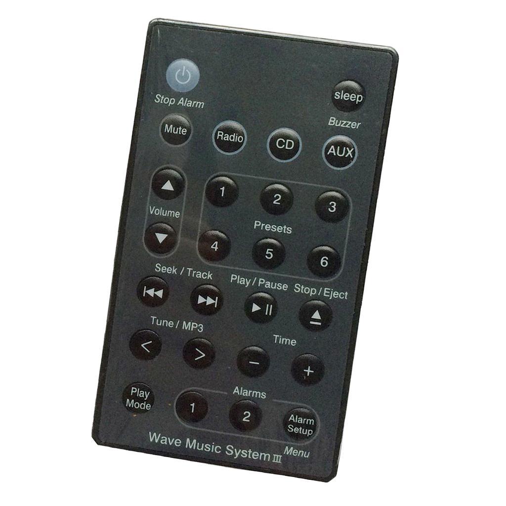 2pcs Remote Control Suit for B-Wave Music Radio System I II III IV Black