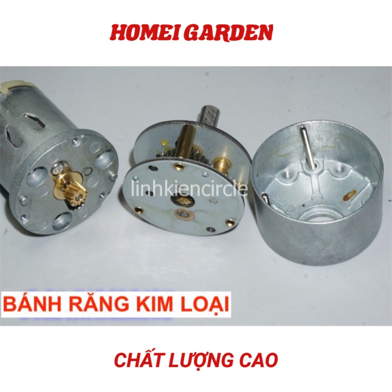 Motor giảm tốc bánh răng kim loại chất lượng cao 12V - 24V tốc độ 120 - 265 vòng/phút - D0272