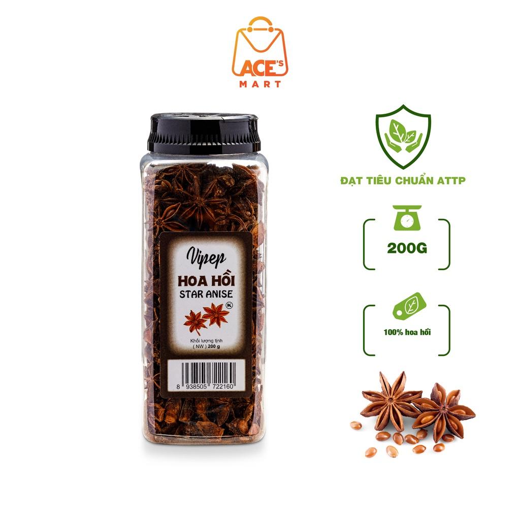 Hoa hồi khô nguyên cánh Vipep 200g, đại hồi chuẩn gia vị nấu phở, món ninh hầm tiềm, tốt cho sức khoẻ