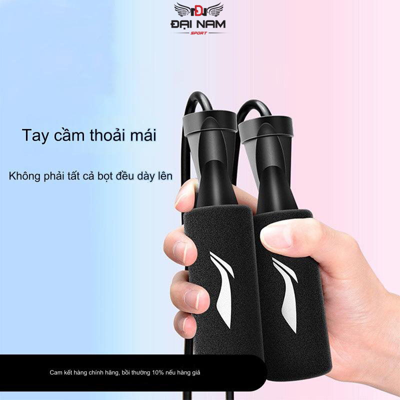 Dây Nhảy Tập Gym LN Chất Liệu PVC Tay Cầm Xoay 360 Độ,Dài 2,9m (Chống Xoắn Dây,Điều Chỉnh Dài Ngắn)