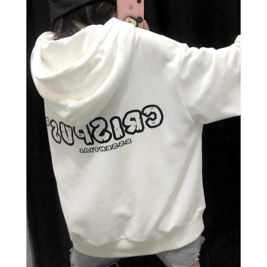 Áo Khoác Nỉ Bông CRISPUS Dây Kéo Form Rộng Unisex