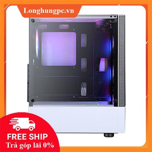 Vỏ Case JETEK SQUID R3 WHITE 3 FAN RGB (Mid Tower/Màu Trắng)