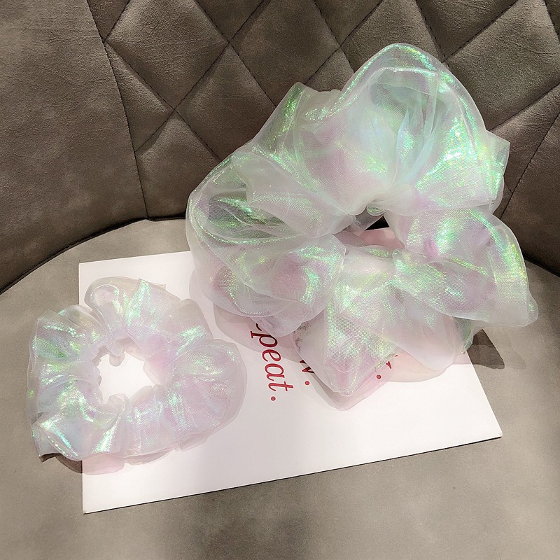 Dây buộc tóc Scrunchies hologram blink blink HD38