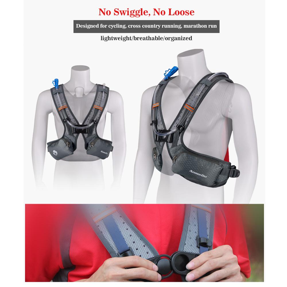 Balo thể thao ngoài trời 5L thiết kế nhiều ngăn,bằng vải nylon chống rách, chống thấm nước