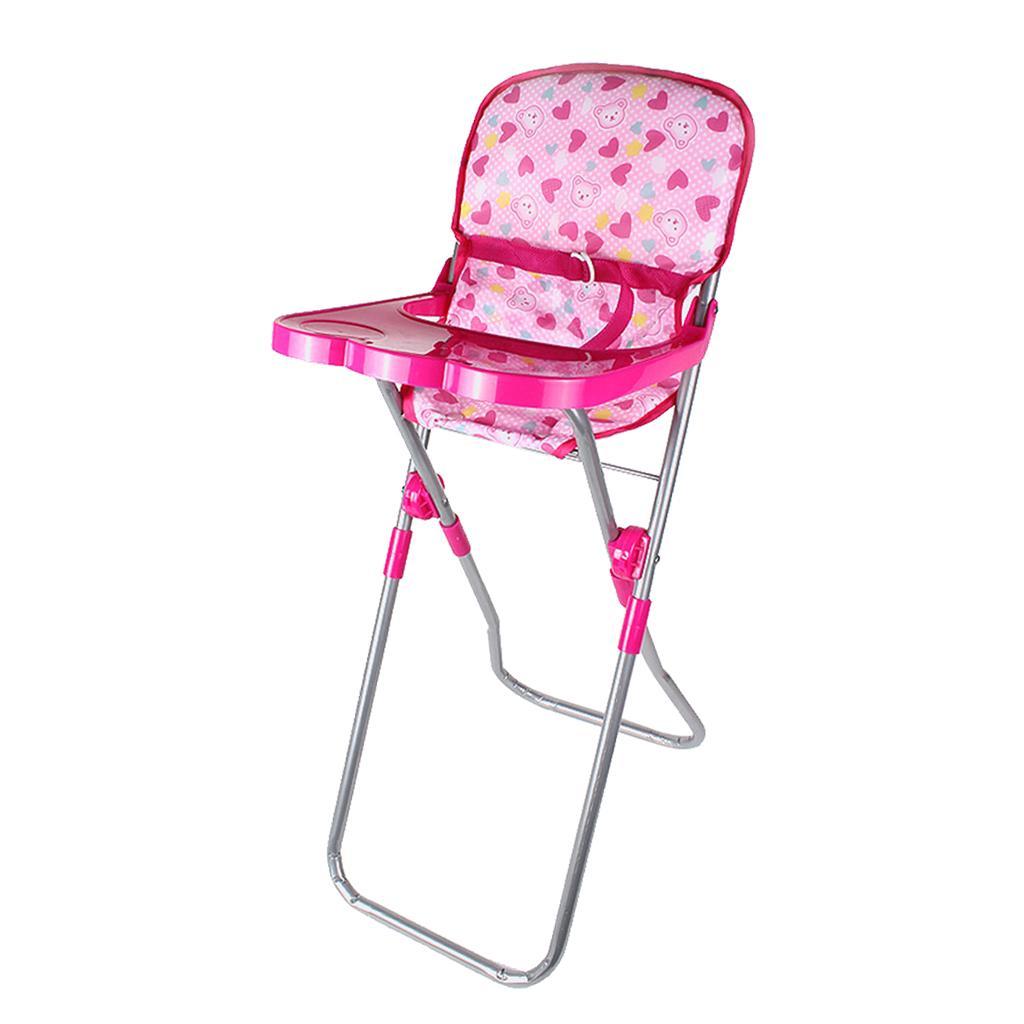 Foldable High Chair & Cradle Toy for Reborn Doll MellChan Baby Doll