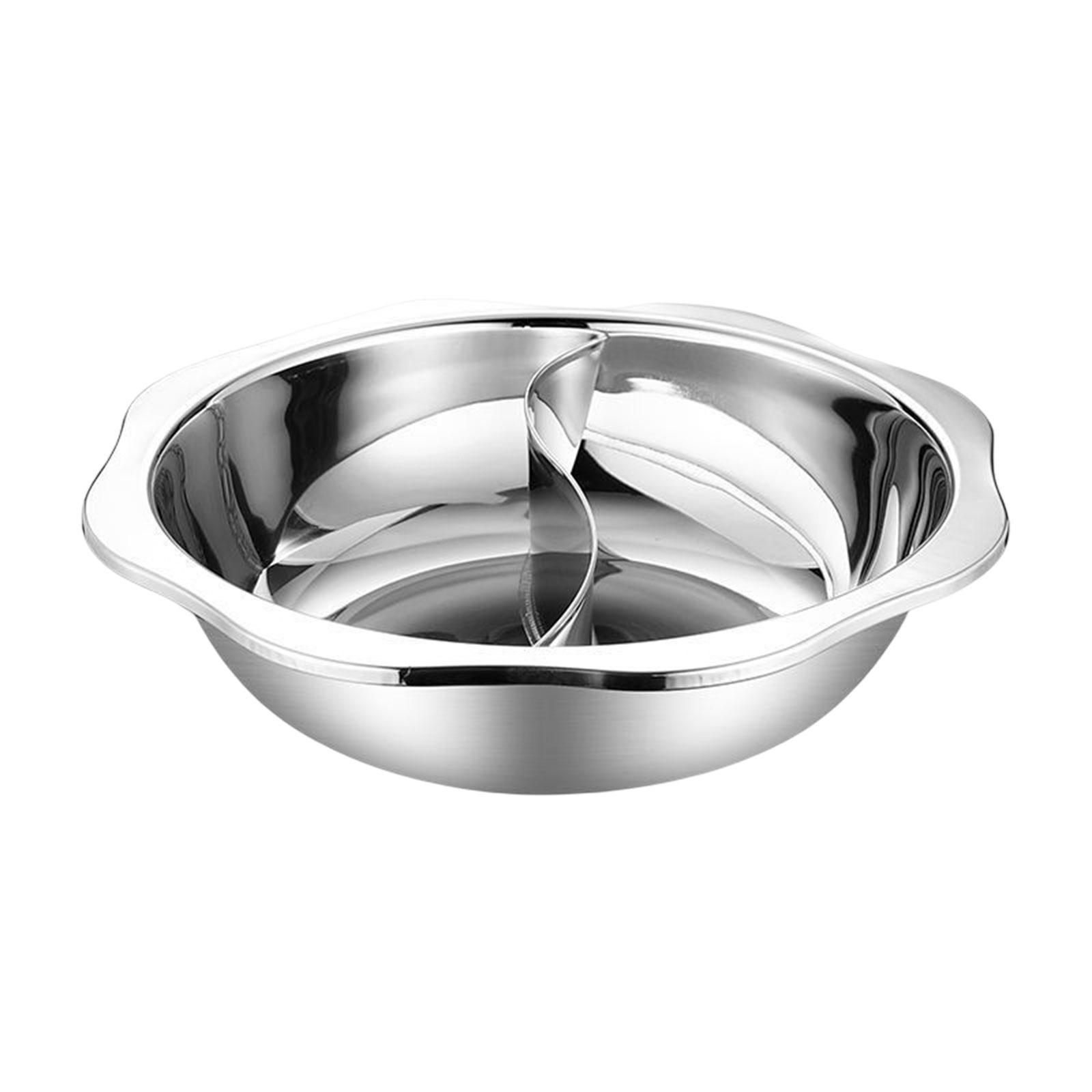 Dual Sided Soup Cookware Hot Pot Cooker Cooking Pot Shabu Hot Pot for Travel Household