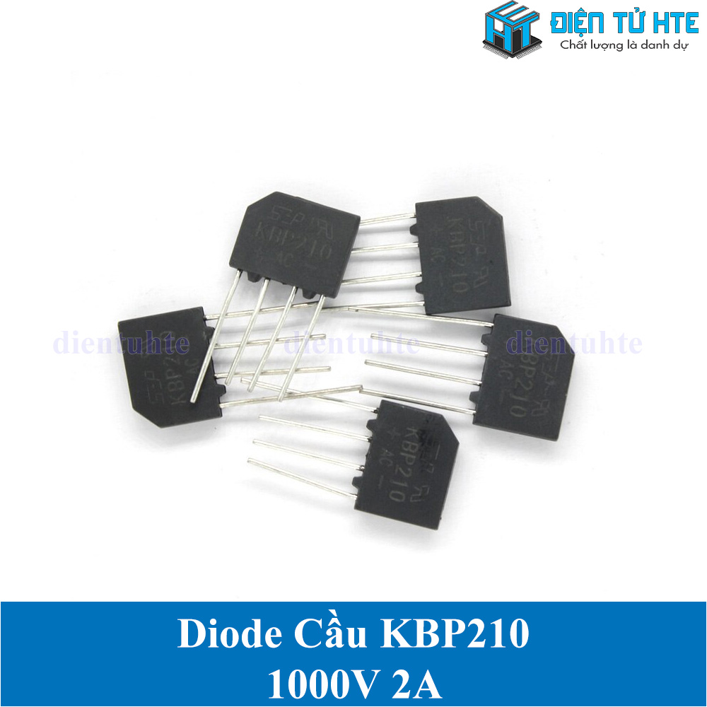 Bộ 5 Diode cầu KBP210 2A 1000V chân cắm