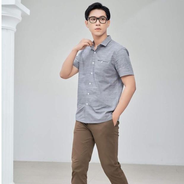 Áo sơ mi Nam ngắn tay Smart Casual DGCSelection - SASNCB37M-S