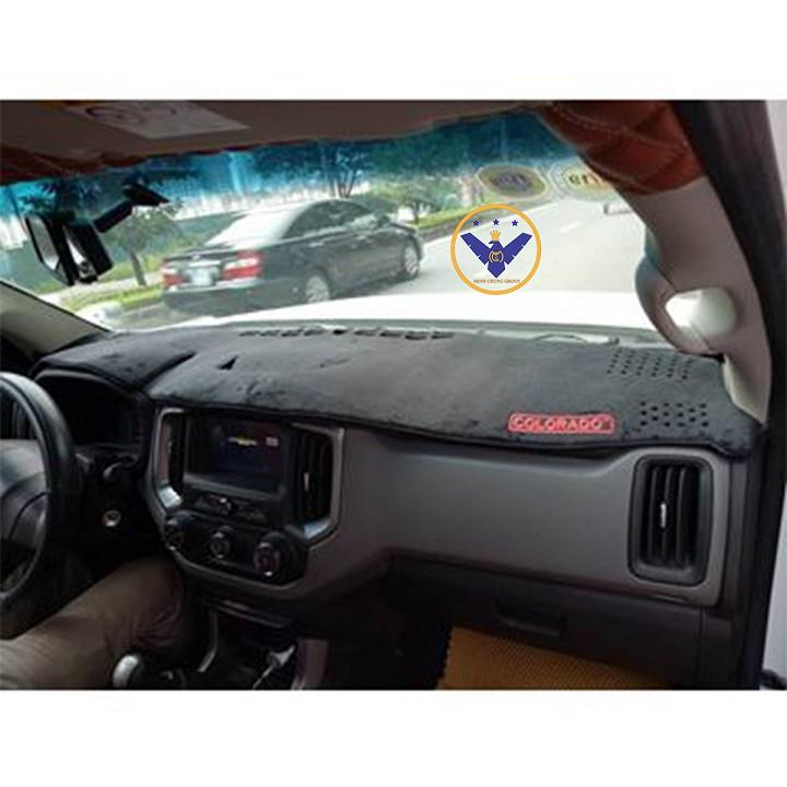 Thảm taplo Colorado, Thảm taplo chất liệu nhung hoặc da chống nóng cao cấp xe Chevrolet Colorado
