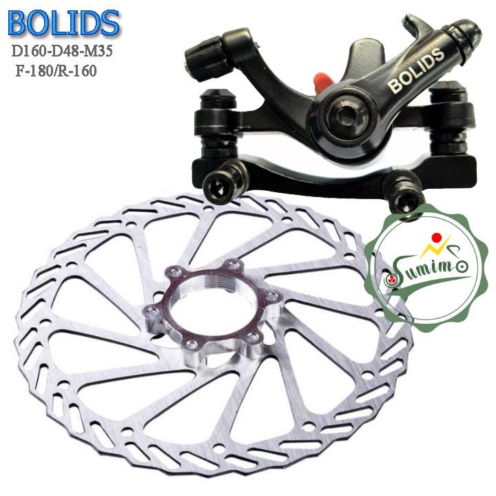 Bộ củ thắng Bolids BB8-F180/R160 và dĩa thắng D160mm vòng ren