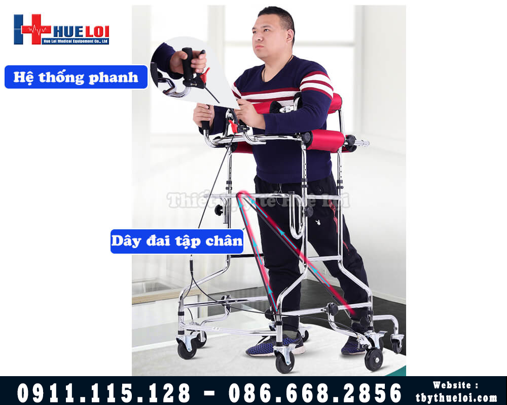 Thiết bị tập đứng,tập đi cho người liệt an toàn hiệu quả