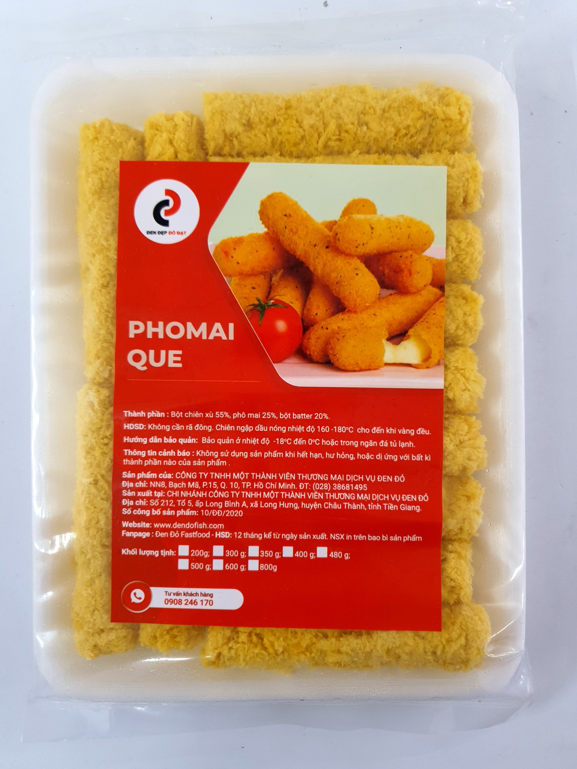 Phô mai que 13c-500g Cty ĐEN ĐỎ