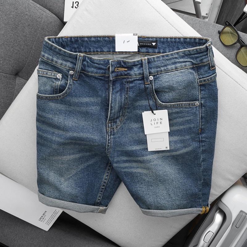 Quần short jean nam co giãn cao cấp Quần lửng Chất Bò cao cấp