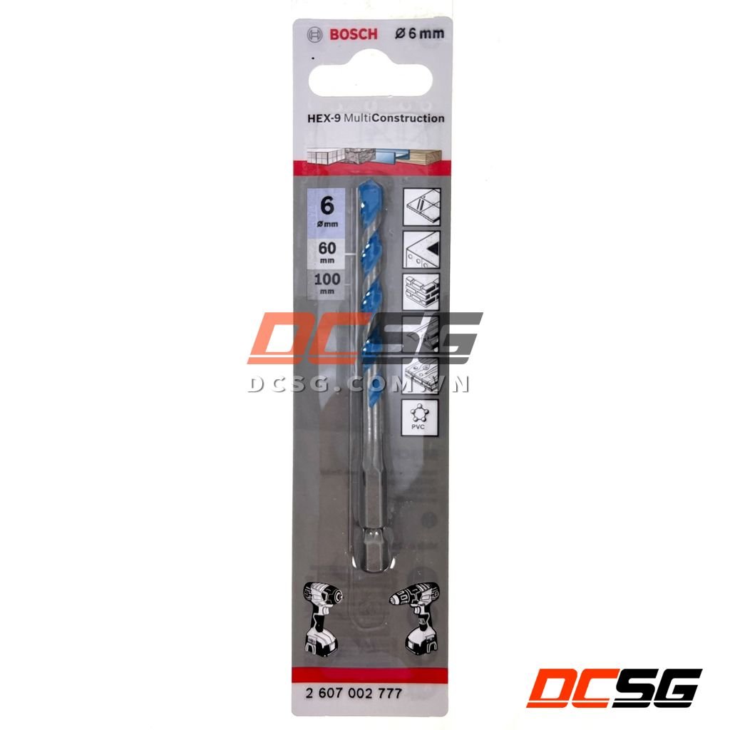 Mũi khoan đa năng chuôi lục giác HEX-9 MultiConstruction BOSCH