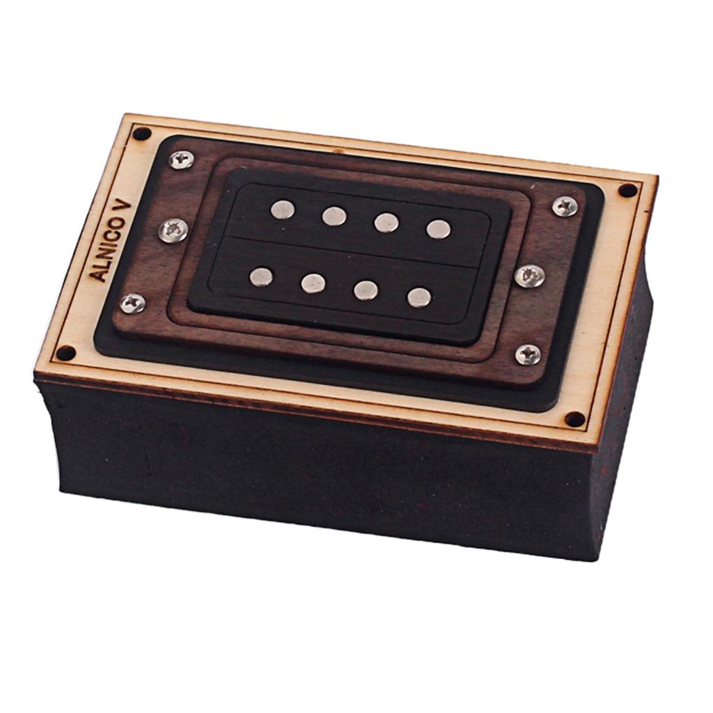 1 Set 4-String Humbucker Pickup With Screws For Cigar Box Guitar/Electronic Ukulele DIY