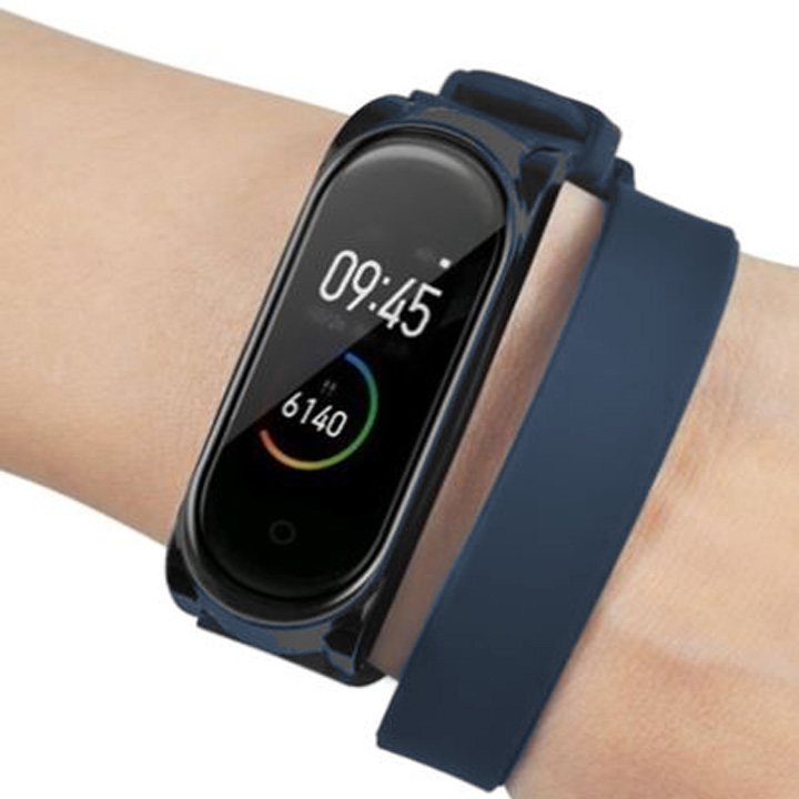 Vòng thay thế Miband 3/4 cao su, quấn 2 vòng cực thể thao