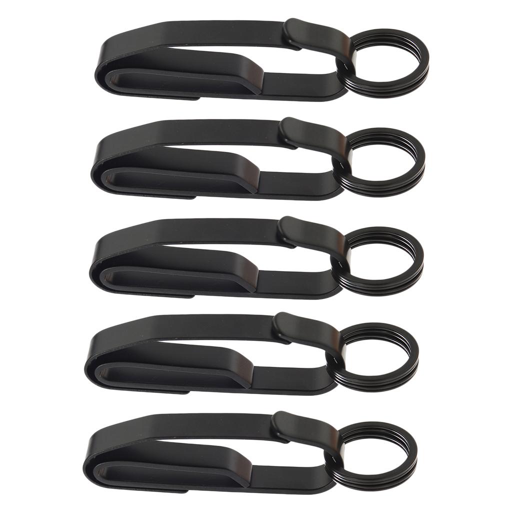5 Pieces Clip Buckle with Key Ring Quick Release Waist Belt Clip Easy Carry