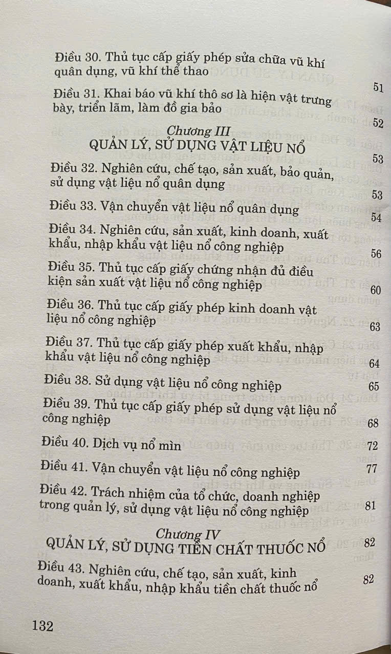 Luật Quản Lý, Sử Dụng V. ũ Khí, Vật Liệu Nổ Và Công Cụ Hỗ Trợ  Năm 2024