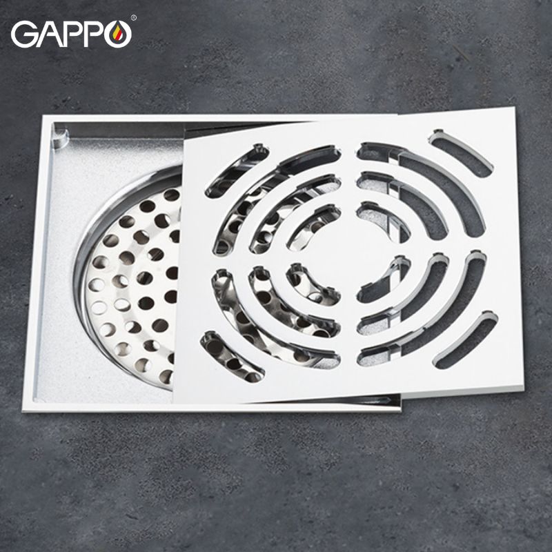 THOÁT SÀN ĐỒNG ĐÚC CAO CẤP NHẬP KHẨU NGA GAPPO G81052 MÀU CROME NGĂN MÙI TUYỆT ĐỐI - HÀNG CHÍNH HÃNG