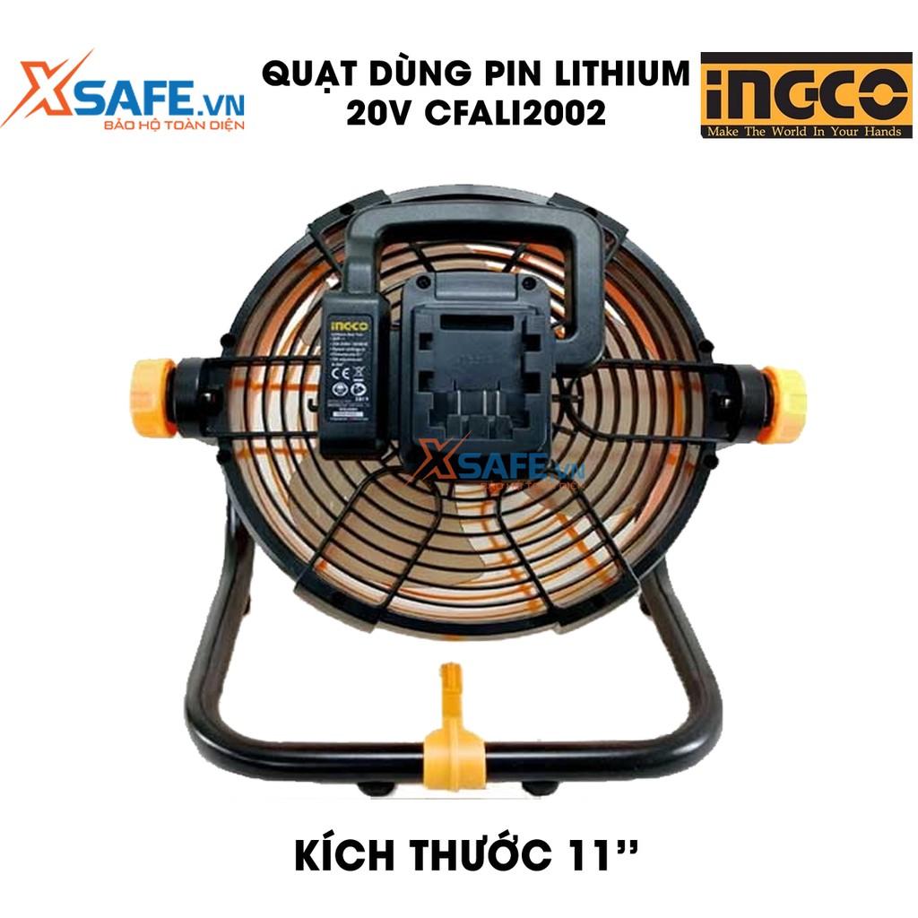 Quạt dùng pin Lithium 20V INGCO CFALI2002 hai tốc độ Quạt công nghiệp điều chỉnh độ nghiêng 360°(không có pin và sạc)