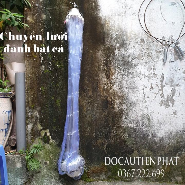 Lưới đánh cá ba màn sơi thái mắt 8cm cao 1m2 dài 70m