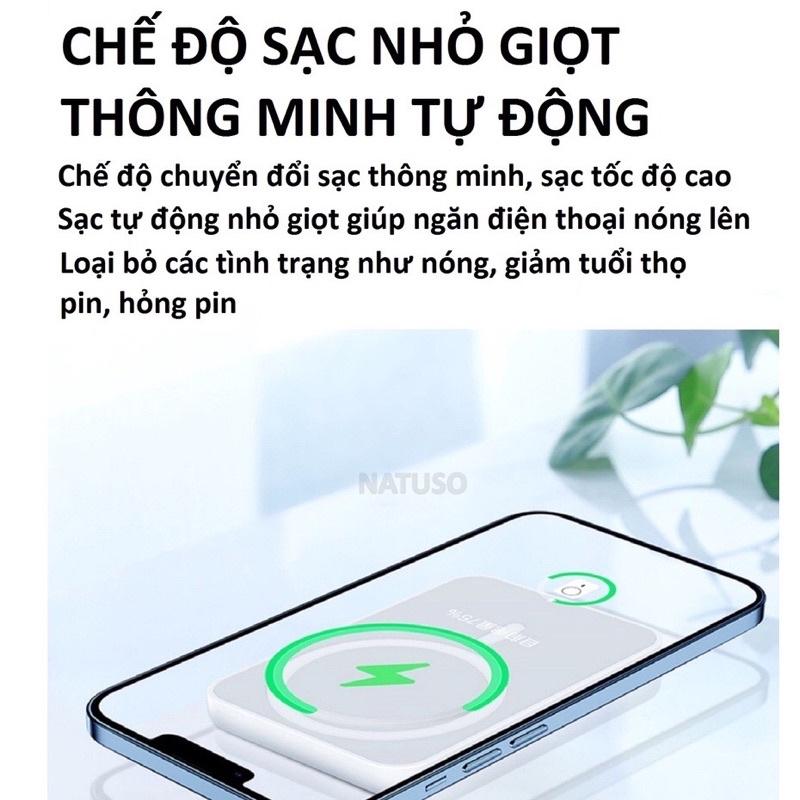 Sạc dự phòng không dây 5000mah cho iphon 8/x/11/12/13