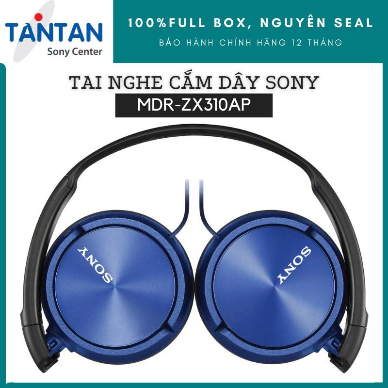 Tai nghe CHOÀNG ĐẦU Sony MDR-ZX310AP | | Neodymium tái tạo âm thanh mạnh mẽ - Thiết kế gập gọn nhẹ - Micro | Hàng Chính Hãng