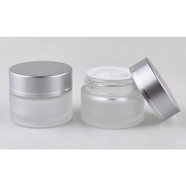 Hũ Thủy Tinh Chiết Mỹ Phẩm 2 Size 30ml 50ml Làm Nail Tiện Lợi, Hũ Đựng Lưu Huỳnh, Chiết kem, Hộp Đựng Kem Du Lịch An Toàn, Sang Trọng Cho Nàng